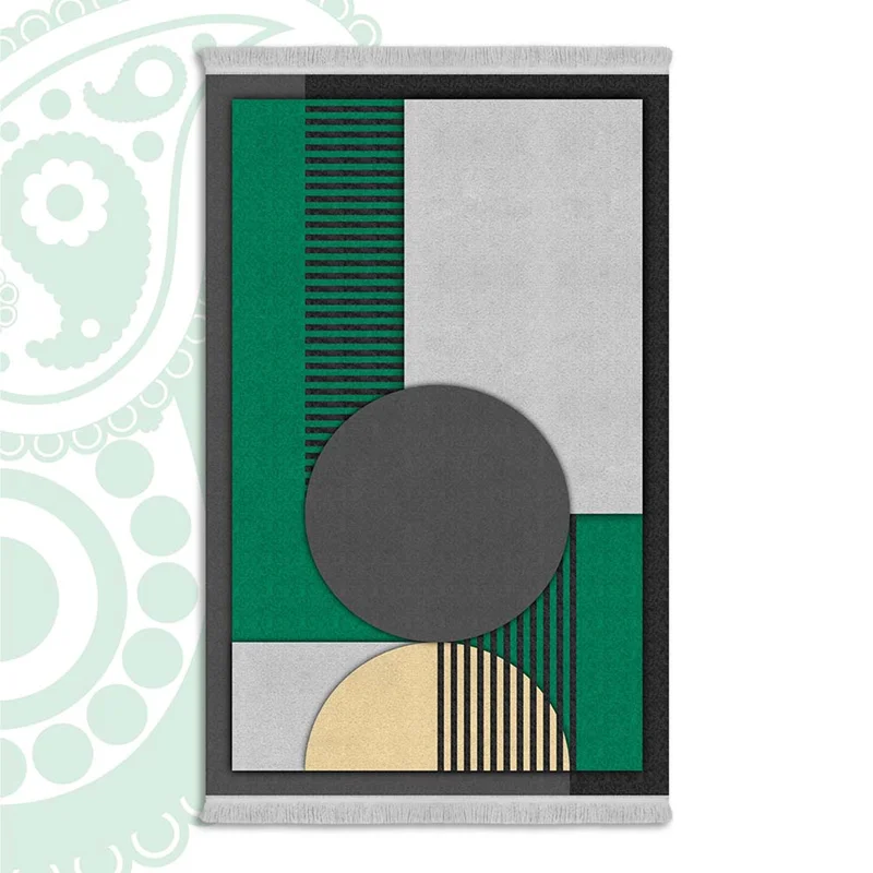 فرش ابریشم ماشینی یکرو کد SO-1369