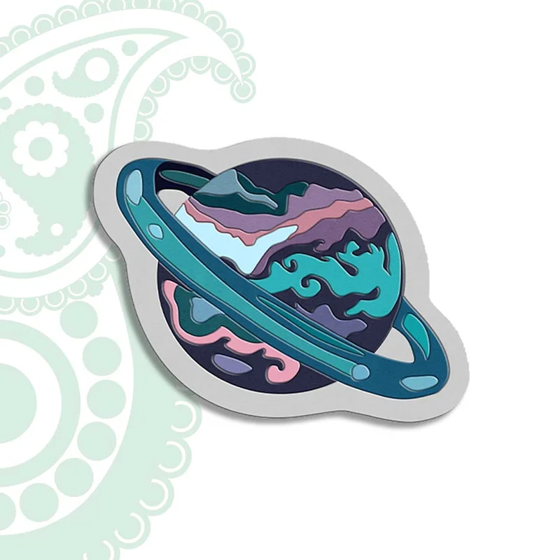 فرش ابریشم ماشینی نوجوان - طرح سیاره کد SK-1100