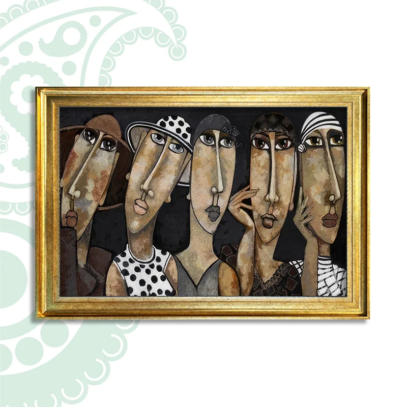 تابلو فرش طرح انتزاعی کد TS-1060