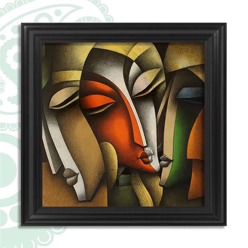 تابلو فرش طرح چهره کد TS-1041