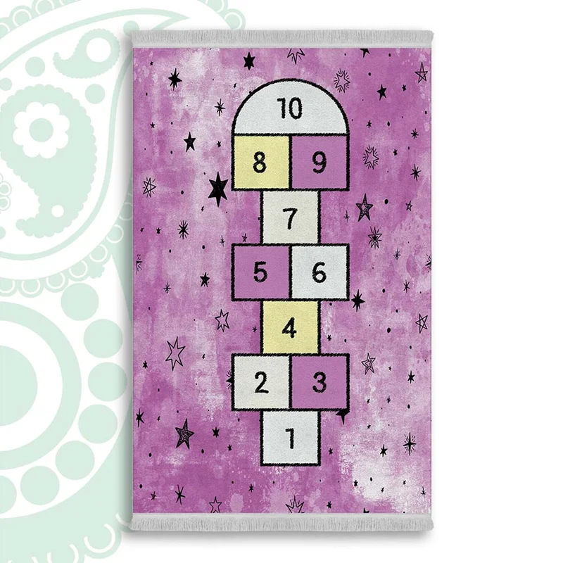 فرش ابریشم ماشینی کودک - طرح لی لی کد SK-1039