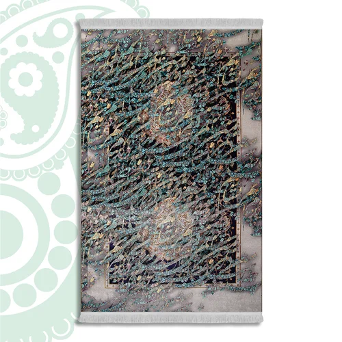 فرش ابریشم ماشینی یکرو کد SO-1006