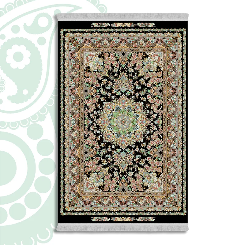 فرش ابریشم ماشینی یکرو کد SO-1028