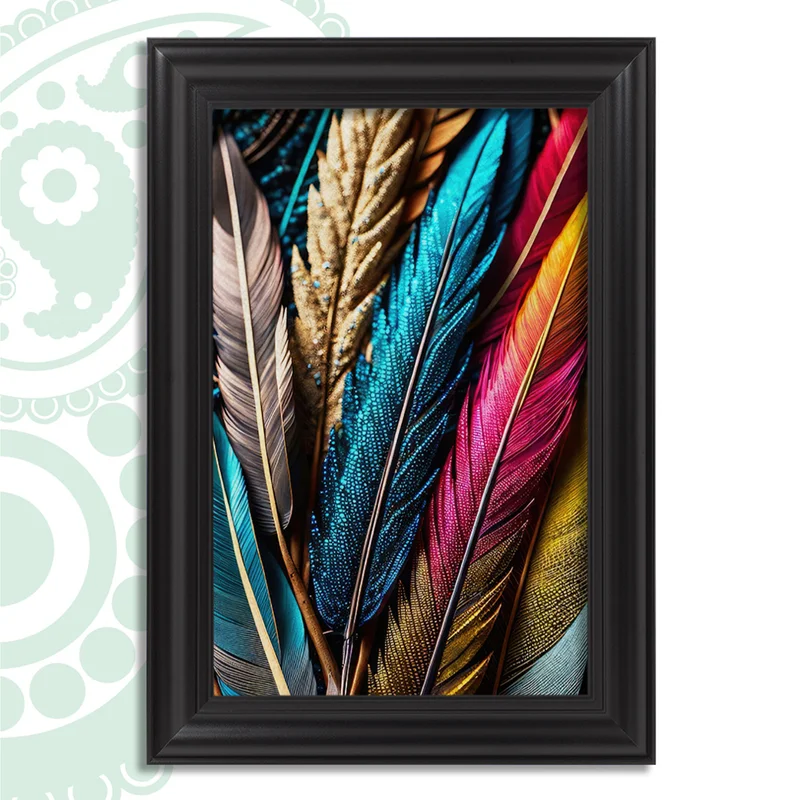 تابلو فرش طرح پر کد TS-1321