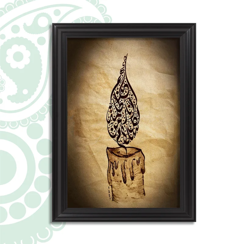 تابلو فرش طرح شمع کد TS-2502