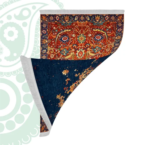 فرش ابریشم ماشینی دورو کد ST-1064