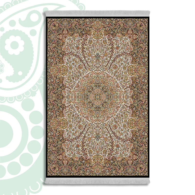 فرش ابریشم ماشینی یکرو کد SO-1061