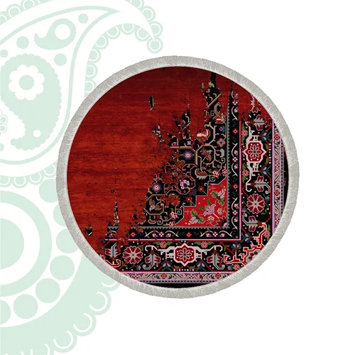 فرش ابریشم ماشینی یکرو کد SO-1064