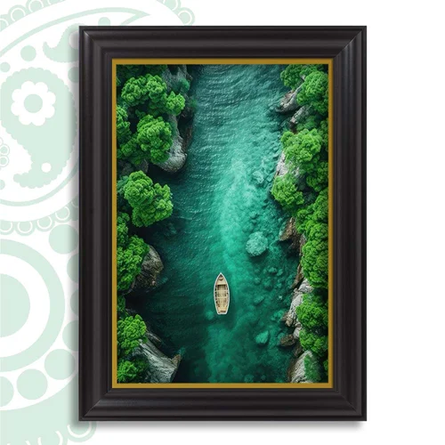 تابلو فرش طرح در آغوش طبیعت کد TS-2578